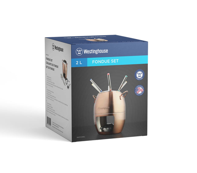 Juego de Fondue Westinghouse Inoxidable | Acero inoxidable | Para 6 personas | WHFND6001