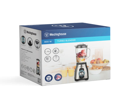 Licuadora Westinghouse WKBESA1703 | 800W | 1.7L | 5 Velocidades | Vidrio