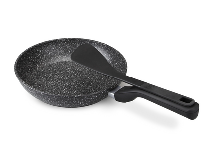 Sartén Westinghouse con Volteador Magnético | 28 cm | Aluminio fundido | Negro