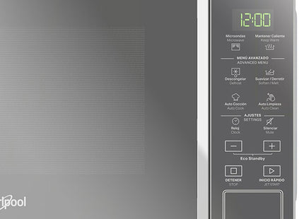 Microondas Whirlpool WM1807D | 0.7 pies | Acabado espejo | Plateado