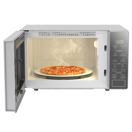 Whirlpool microondas 0.7 pies plateado acabado espejo WM1807D