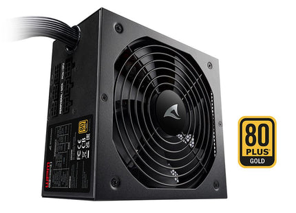Fuente de Poder Sharkoon WPM Gold Zero 650W | 80 Plus Gold | Semimodular | Ventilador 135mm | Tecnología Zero RPM
