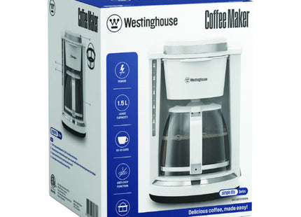 Cafetera Westinghouse WKCMYD19WH | 12 tazas | Filtro permanente | Blanca