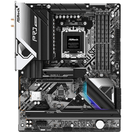Tarjeta Madre ASRock X670E PRO RS DDR5 | ATX | AM5 | DDR5 hasta 6600+ MHz | PCIe 5.0 | Wi-Fi (según modelo)