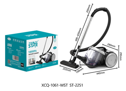 Motor potente 1000W de aspiradora Winning Star ST-2251