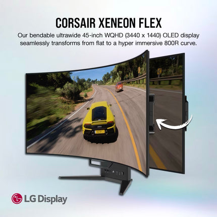 Monitor Gaming Corsair Xeneon Flex OLED 45” | 3440 x 1440 | 240Hz | 0.03ms GTG | Curvo | CM-9030001-NA