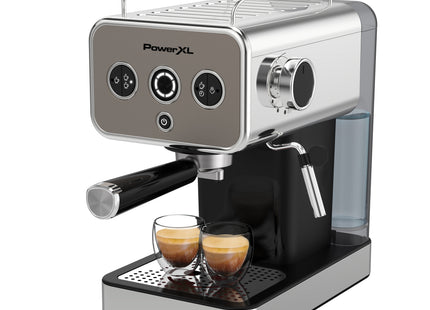 Cafetera Espresso Power XL EM0112-0SPLA | 15 Bar | Doble o Sencillo