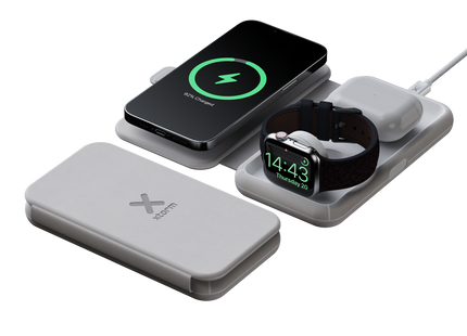 Cargador Inalámbrico de Viaje Xtorm 15W 3 en 1 Plegable, XWF31