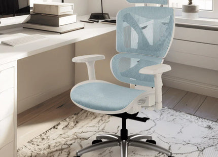 ThunderX3 XTC Chroma Silla Ergonómica de Oficina Azul y Blanca TEGC-3073102.B1