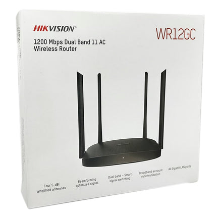 Router Inalámbrico Hikvision DS-3WR12GC | 5GHz AC1200 | Doble Banda | Puerto Gigabit