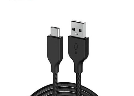 Cable Genius USB-A a USB-C ACC-A2CC-3A | 1 Metro | Carga Rápida | Compatible con Dispositivos USB-C | Negro