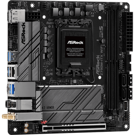 Tarjeta Madre ASRock Z790M-ITX WiFi DDR5 | Mini ITX | LGA 1700 | DDR5 hasta 7200+ MHz | WiFi 6E