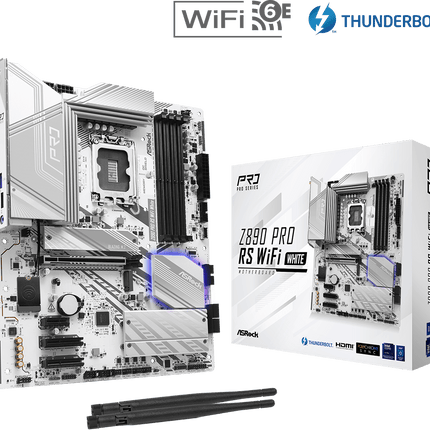 Tarjeta Madre ASRock Z890 PRO RS WIFI DDR5 | ATX | LGA 1851 | DDR5 hasta 8000+ MHz | Wi-Fi 6E | PCIe 5.0