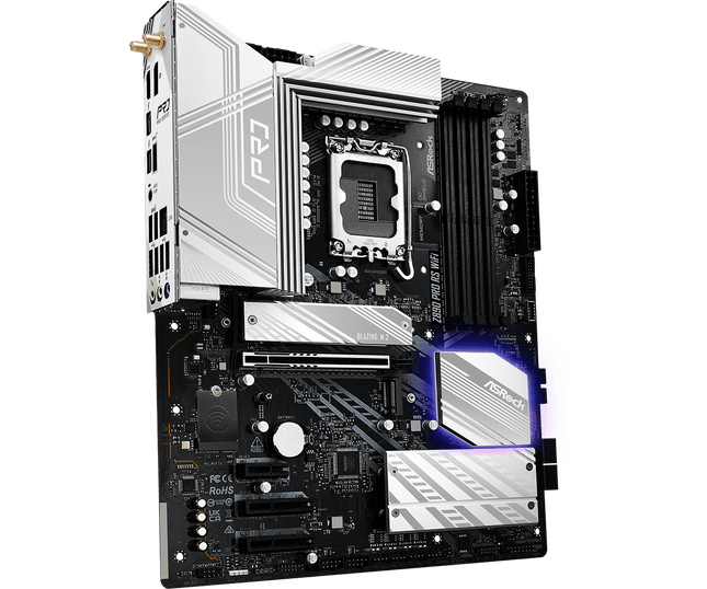 Tarjeta Madre ASRock Z890 PRO RS WIFI DDR5 | ATX | LGA 1851 | DDR5 hasta 8000+ MHz | Wi-Fi 6E | PCIe 5.0