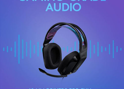 Headset Gaming Logitech G335 981-000977 | Alámbrico 3.5mm | Sonido Estéreo | Micrófono Flip-to-Mute | Negro