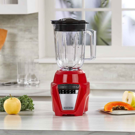 Licuadora Black+Decker BL0877‑1RDLA Ice Crush | 700 W | 8 Velocidades + Pulso | Jarra Plástico 1.65 L | Rojo