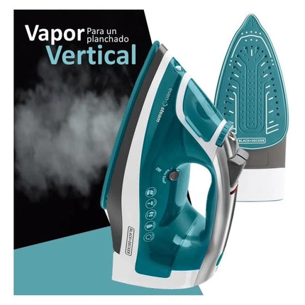 Plancha de Vapor Black+Decker Vitessa ICR1924 | 1200 W | Suela CeramicGlide | SmartSteam™ | Cable Retráctil