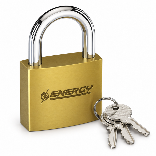 Energy Candado Rectangular de Bronce 32 mm, PL32