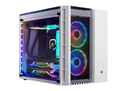 Case Corsair Crystal Series 280X RGB | Micro ATX | Vidrio Templado | RGB | Color Blanco