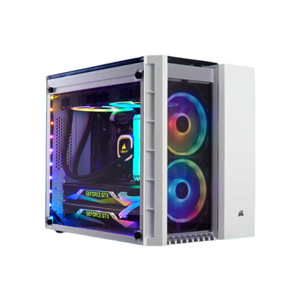 Case Corsair Crystal Series 280X RGB | Micro ATX | Vidrio Templado | RGB | Color Blanco
