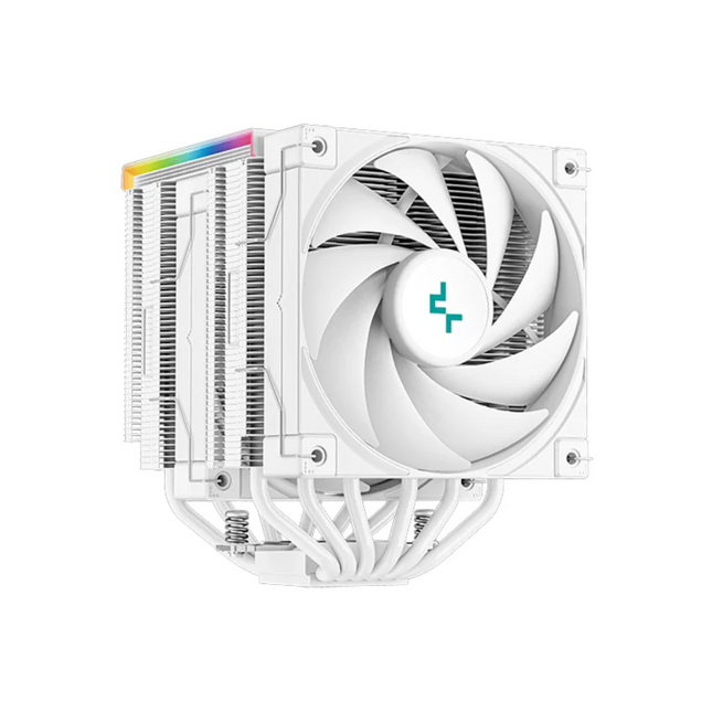 Abanico DeepCool AK620 WH | 120mm FDB | Doble Ventilador | CPU Silencioso | Blanco