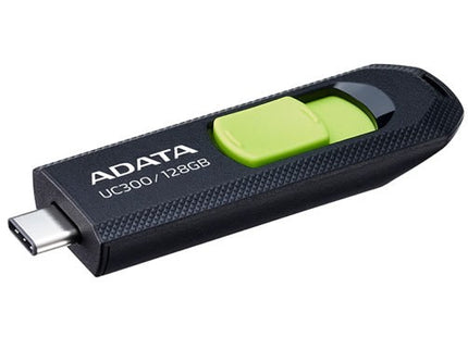 Memoria USB ADATA UC300 ACHO-UC300-128G-RBK/GN | 128GB | USB 3.2 | Tipo-C | Negro/Verde