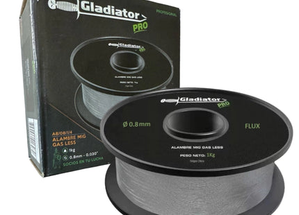 Gladiator Alambre MIG Gasless A8/08/1/3 0.8mm 1kg vista frontal