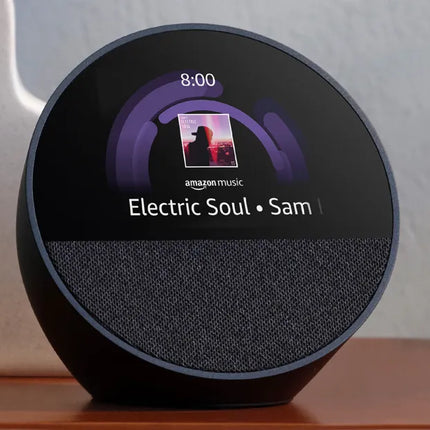 Amazon Echo Spot 2024 | Reloj Inteligente con Alexa | Alarma | Pantalla LED