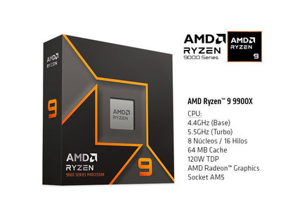Procesador AMD Ryzen 9 9900X | 9ª Gen | 5.6 GHz | AM5