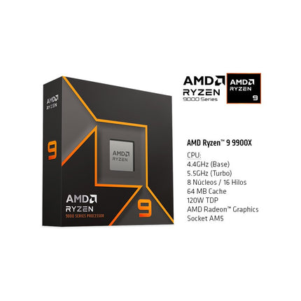 Procesador AMD Ryzen 9 9900X | 9ª Gen | 5.6 GHz | AM5