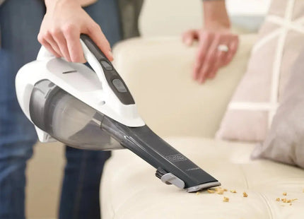 Aspiradora de Mano Inalámbrica Black+Decker HLVA325J10-B3 | Iones de Litio | 10.8V | Cepillo Plegable | Boquilla Estrecha | Filtro Lavable ￼