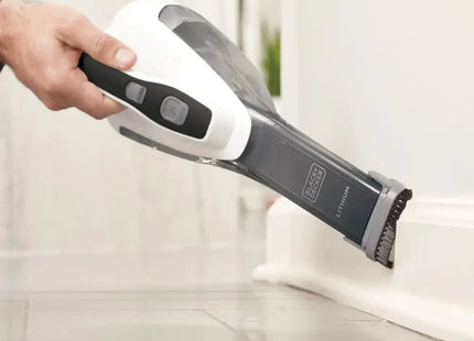Aspiradora de Mano Inalámbrica Black+Decker HLVA325J10-B3 | Iones de Litio | 10.8V | Cepillo Plegable | Boquilla Estrecha | Filtro Lavable ￼