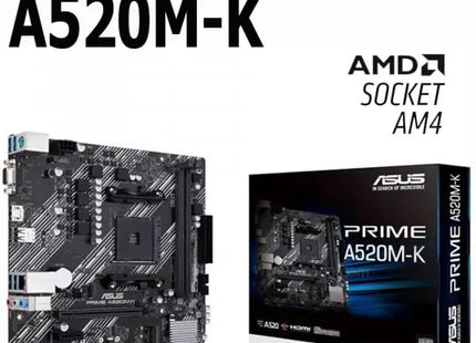 Tarjeta Madre ASUS PRIME A520M-K | DDR4 | Socket AM4 | Micro-ATX