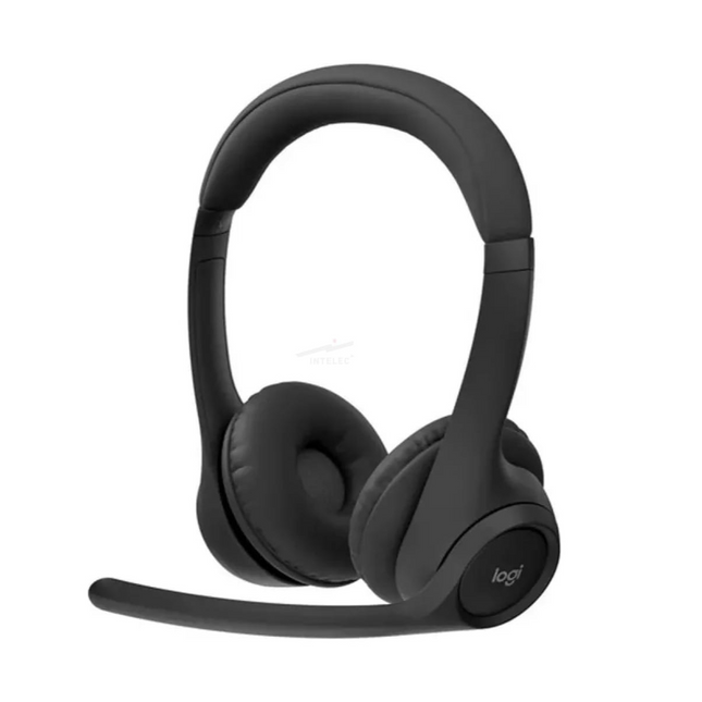 Headset Logitech Zone 300 negro con diadema ajustable vista frontal