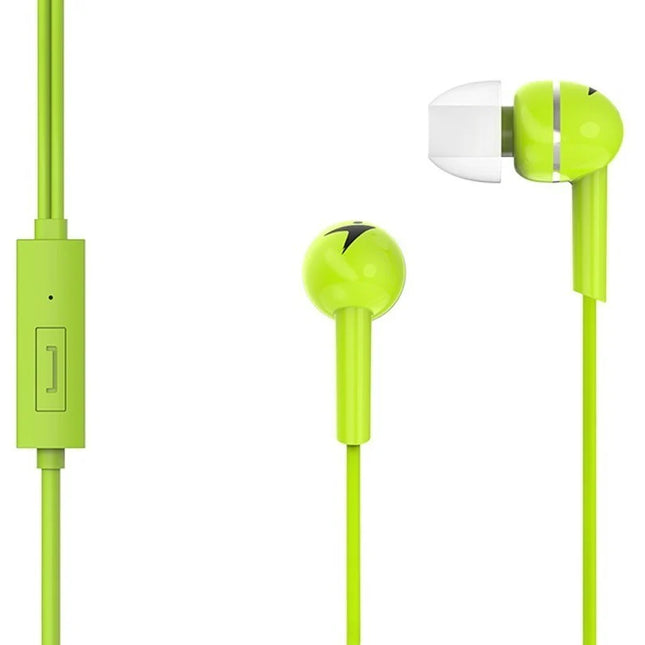 Audífono Genius HS-M320 | Alámbrico 3.5mm | Micrófono Integrado | Diseño Ergonómico | Verde