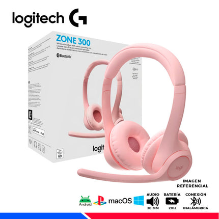 Headset Logitech Zone 300 | Inalámbrico | Bluetooth