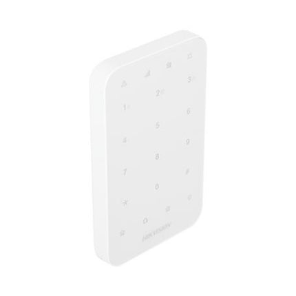 Teclado Inalámbrico LED para Alarma Hikvision DS-PK1-E-WB | 900m Alcance | 433MHz