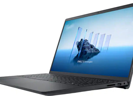 Laptop Dell abierta mostrando pantalla táctil Full HD y teclado