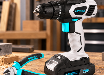 Energy Combo Taladro Percutor 20V y Alicate, P20/1 C1 + DP06
