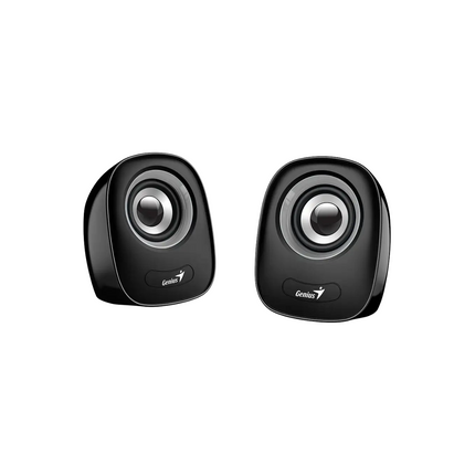Parlante Genius RS2 SP-Q160 | Alámbrico 3.5mm | Sonido Estéreo | Compacto | Ideal para Escritorio