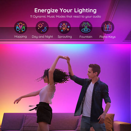 Luces Govee Basic WiFi RGBIC + Bluetooth LED Strip 10M H618C | Iluminación Personalizable | Control por App y Voz