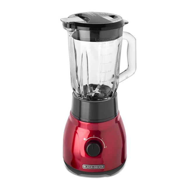 Licuadora Black + Decker BL1650R | 750W | 2 Velocidades | Vidrio 1.5L | Vaso Personal 600ml | FusionBlade™