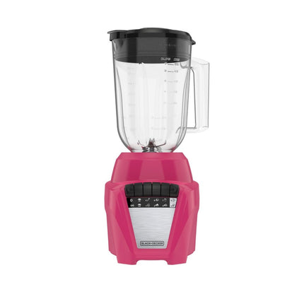 Licuadora Black+Decker BL0877‑1PDLA Ice Crush | 700 W | 8 Velocidades + Pulso | Jarra Plástico 1.65 L | Acero Inoxidable | Rosa