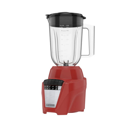 Licuadora Black+Decker BL0877‑1RDLA Ice Crush | 700 W | 8 Velocidades + Pulso | Jarra Plástico 1.65 L | Rojo