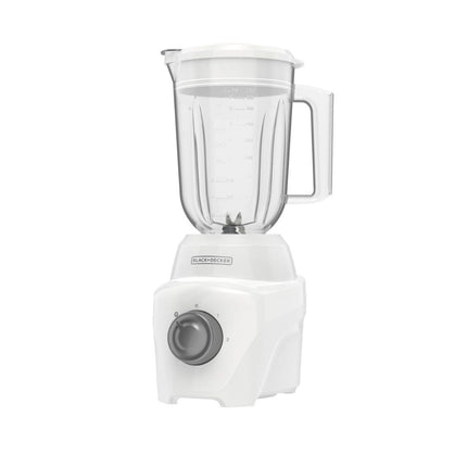 Licuadora Black+Decker BL0877‑0WDLA Ice Crush | 700 W | 2 Velocidades + Pulso | Jarra Plástica 1.65 L | Acero Inoxidable | Blanca