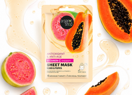 Organic Shop Mascarilla facial vitamina C guayaba 25 g