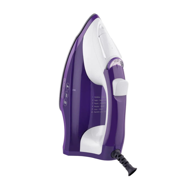 Plancha de Vapor Black + Decker IR1840 | Suela Antiadherente | Tecnología SmartSteam™ | Morada