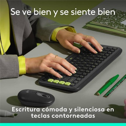 Teclado y Mouse Logitech POP Combo | Inalámbrico | Bluetooth