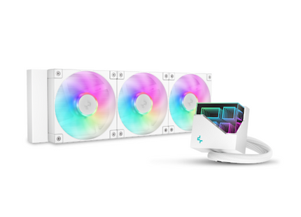 Enfriamiento Líquido DeepCool LT360 WH ARGB | 360mm | 3 en 1 | Blanco