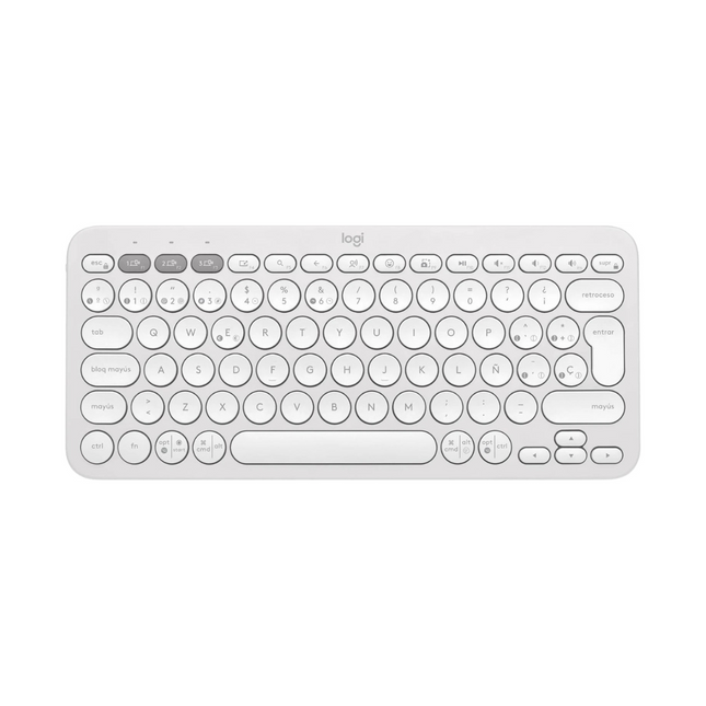 Teclado Logitech Pebble Keys 2 K380S | 70% Compacto | Inalámbrico Bluetooth | Español
